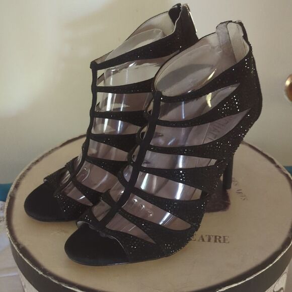 - - Michael Kors Gladiators Sequins Open Toe Heel Shoes - Picture 2 of 11